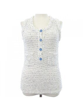 Chanel Knit Sweater White